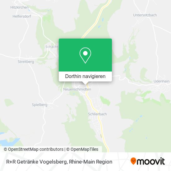R+R Getränke Vogelsberg Karte