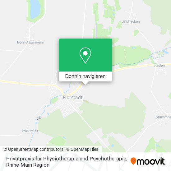 Privatpraxis für Physiotherapie und Psychotherapie Karte