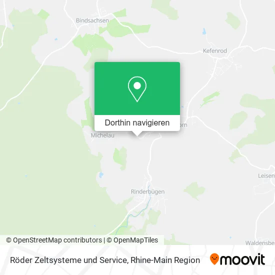 Röder Zeltsysteme und Service Karte