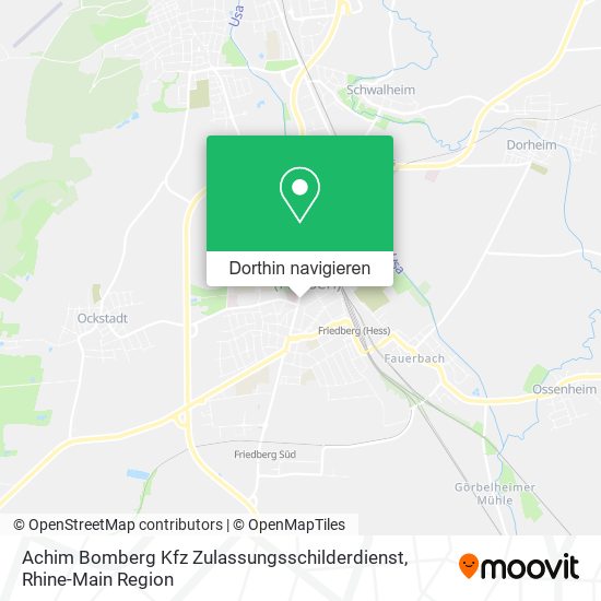 Achim Bomberg Kfz Zulassungsschilderdienst Karte