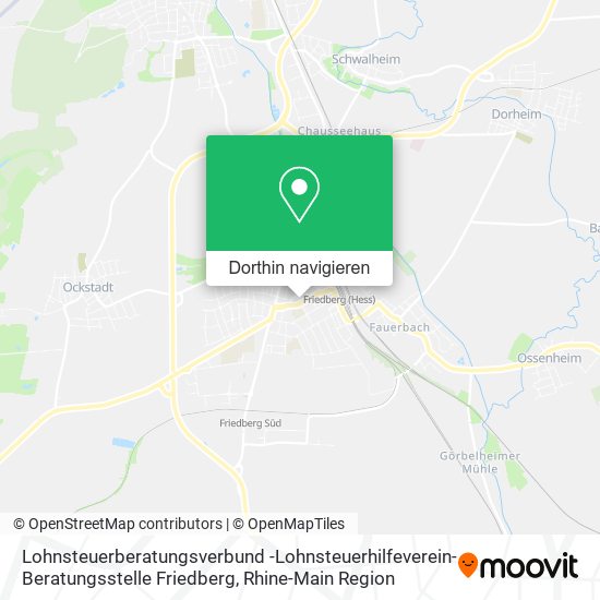 Lohnsteuerberatungsverbund -Lohnsteuerhilfeverein- Beratungsstelle Friedberg Karte