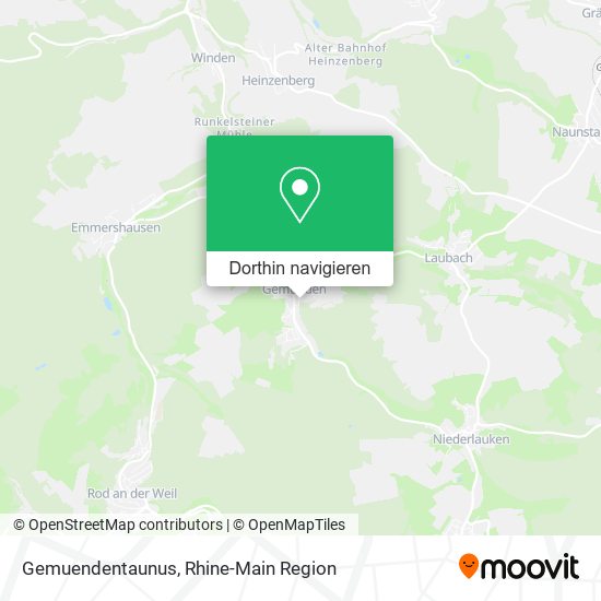 Gemuendentaunus Karte