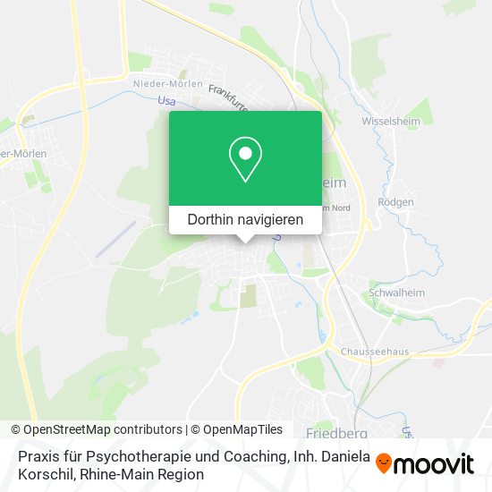 Praxis für Psychotherapie und Coaching, Inh. Daniela Korschil Karte