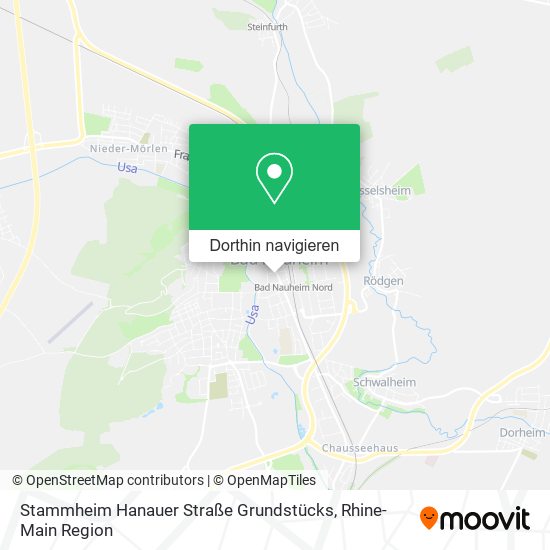 Stammheim Hanauer Straße Grundstücks Karte