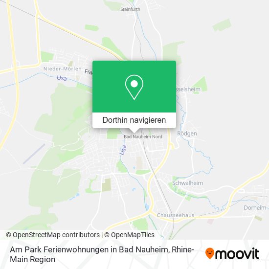 Am Park Ferienwohnungen in Bad Nauheim Karte