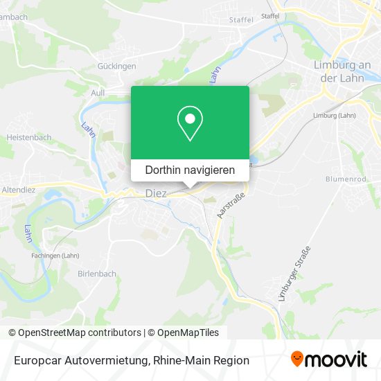Europcar Autovermietung Karte