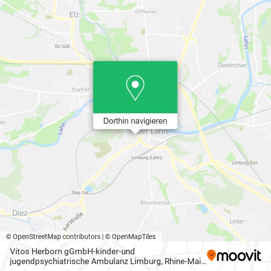 Vitos Herborn gGmbH-kinder-und jugendpsychiatrische Ambulanz Limburg Karte