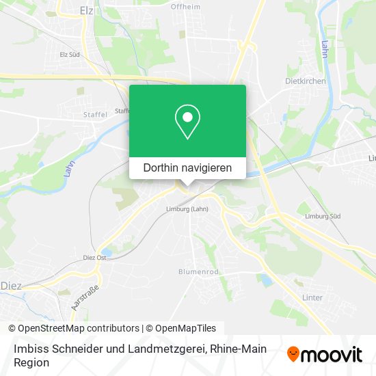 Imbiss Schneider und Landmetzgerei Karte
