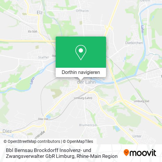 Bbl Bernsau Brockdorff Insolvenz- und Zwangsverwalter GbR Limburg Karte