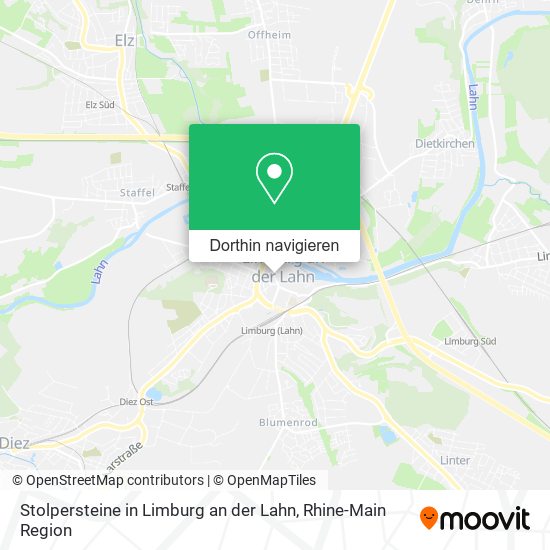 Stolpersteine in Limburg an der Lahn Karte
