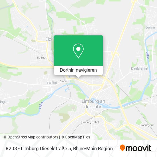 8208 - Limburg Dieselstraße 5 Karte