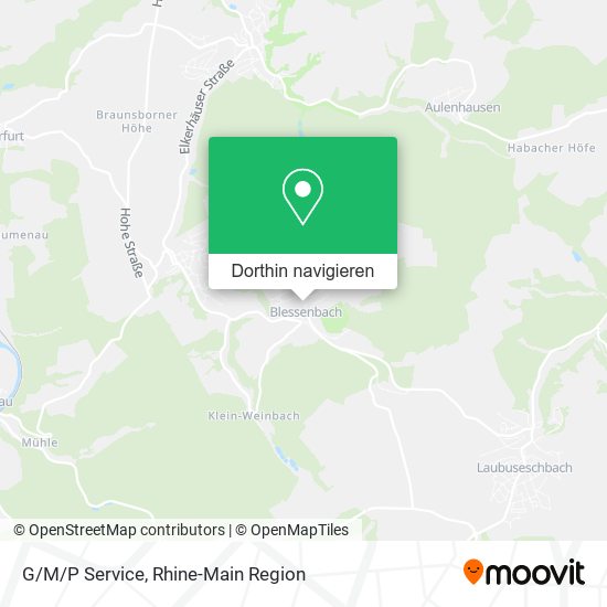 G/M/P Service Karte