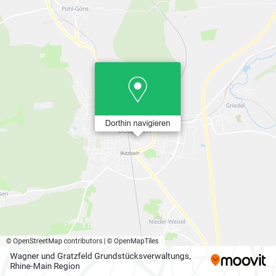 Wagner und Gratzfeld Grundstücksverwaltungs Karte