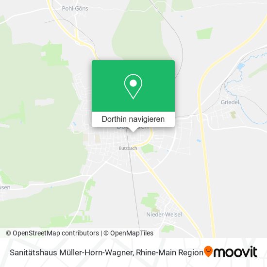 Sanitätshaus Müller-Horn-Wagner Karte