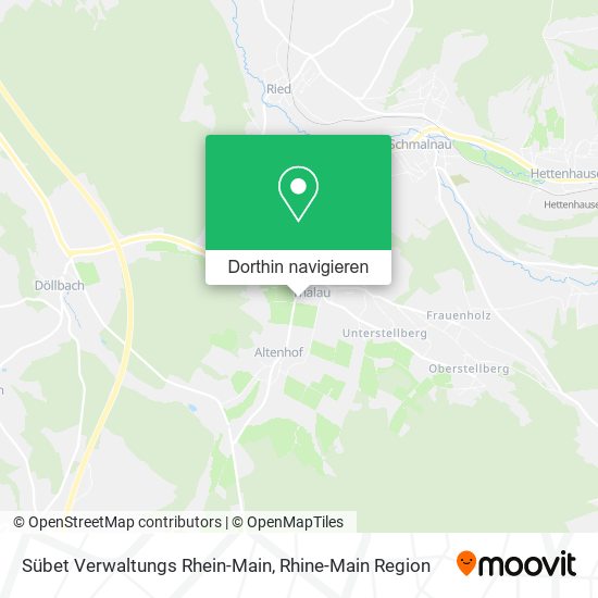 Sübet Verwaltungs Rhein-Main Karte