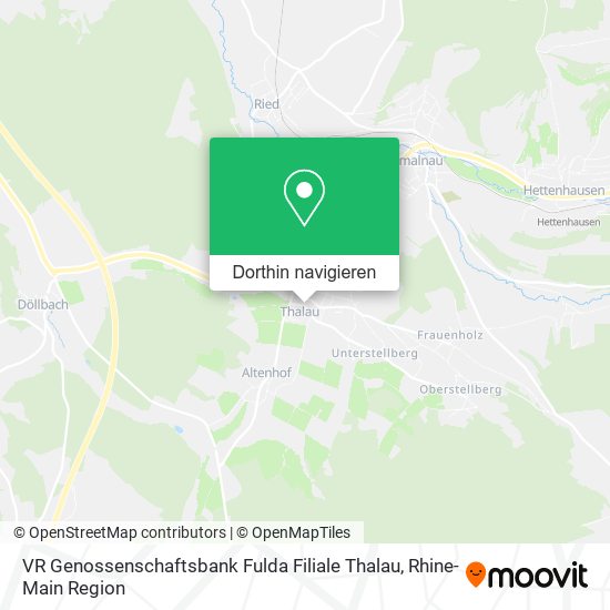 VR Genossenschaftsbank Fulda Filiale Thalau Karte