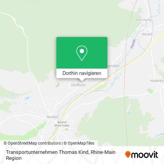Transportunternehmen Thomas Kind Karte