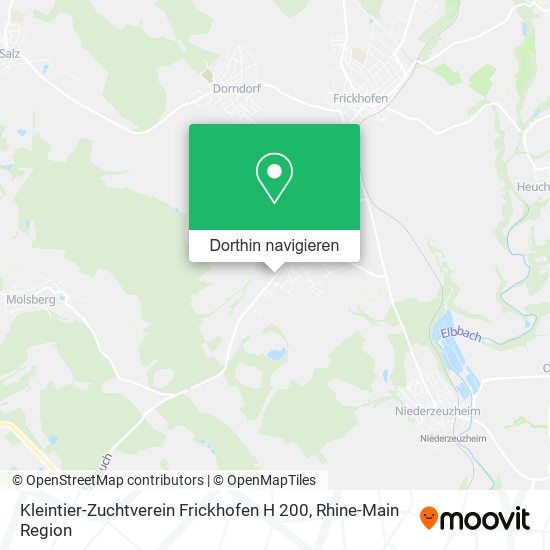 Kleintier-Zuchtverein Frickhofen H 200 Karte