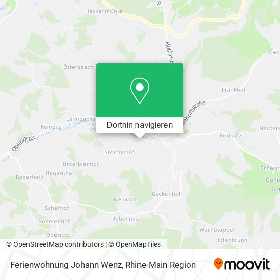 Ferienwohnung Johann Wenz Karte