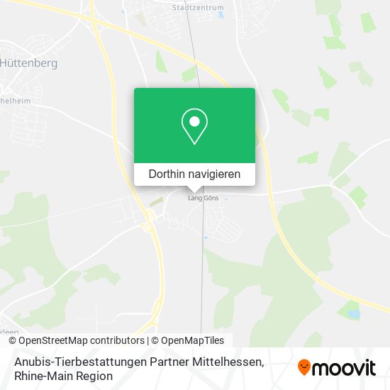 Anubis-Tierbestattungen Partner Mittelhessen Karte