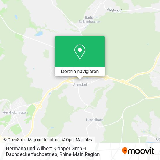 Hermann und Wilbert Klapper GmbH Dachdeckerfachbetrieb Karte