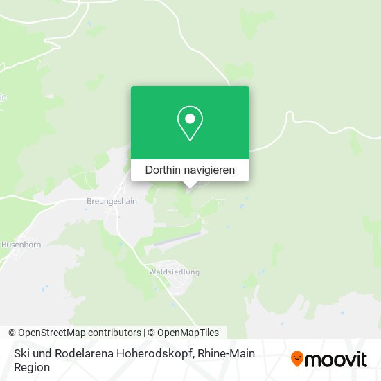 Ski und Rodelarena Hoherodskopf Karte
