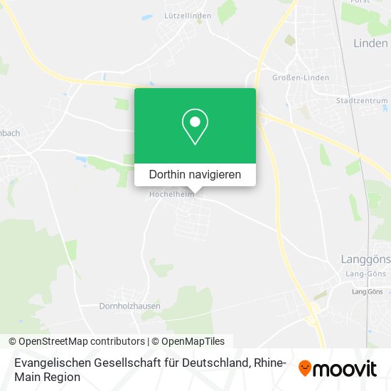 Evangelischen Gesellschaft für Deutschland Karte