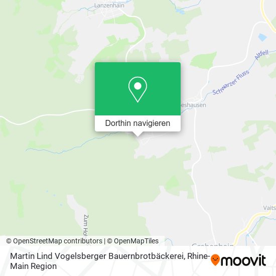 Martin Lind Vogelsberger Bauernbrotbäckerei Karte