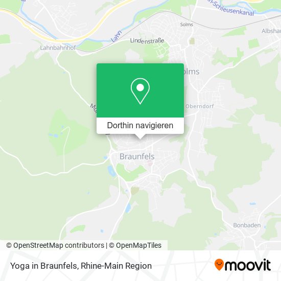 Yoga in Braunfels Karte