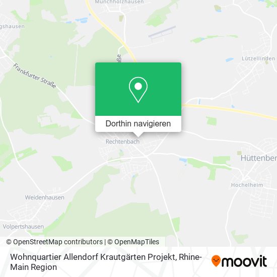 Wohnquartier Allendorf Krautgärten Projekt Karte