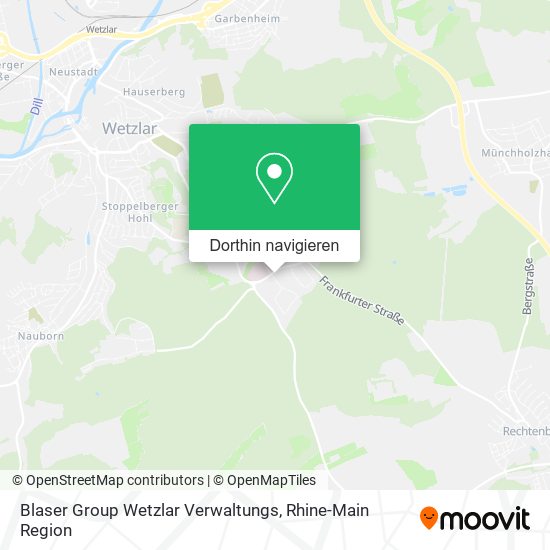 Blaser Group Wetzlar Verwaltungs Karte