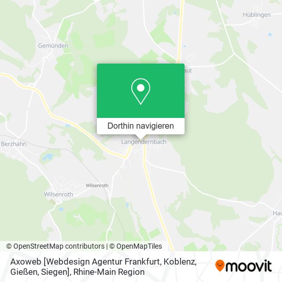 Axoweb [Webdesign Agentur Frankfurt, Koblenz, Gießen, Siegen] Karte