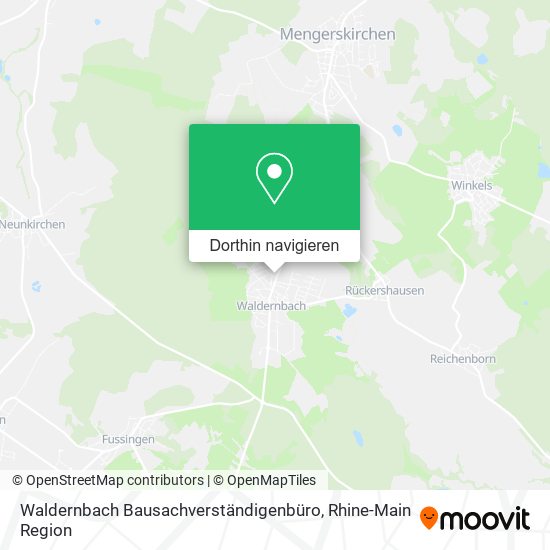 Waldernbach Bausachverständigenbüro Karte