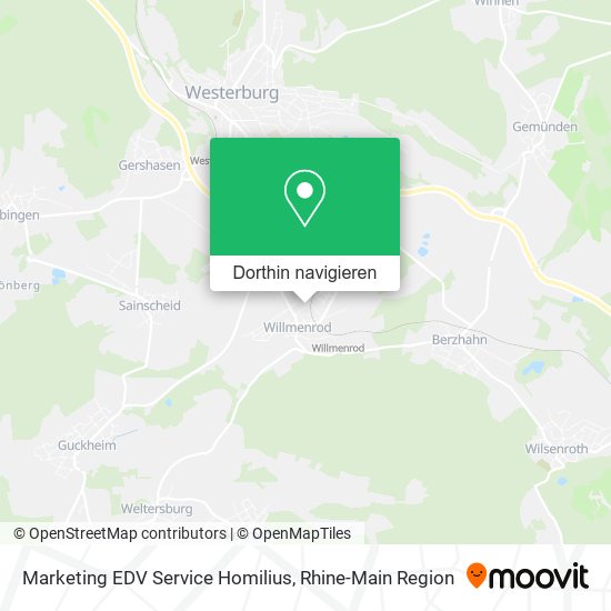 Marketing EDV Service Homilius Karte