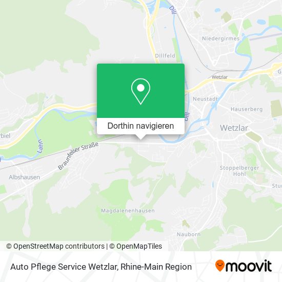 Auto Pflege Service Wetzlar Karte