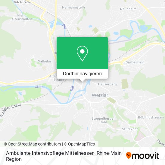 Ambulante Intensivpflege Mittelhessen Karte