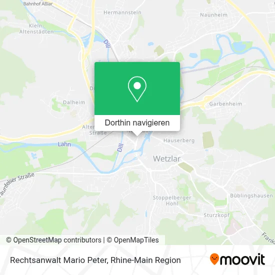 Rechtsanwalt Mario Peter Karte