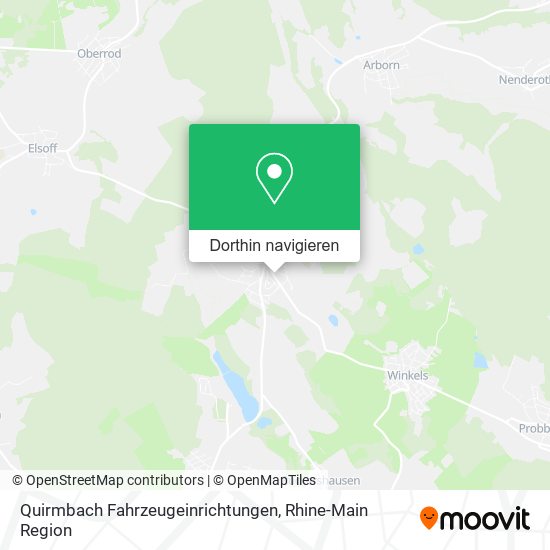 Quirmbach Fahrzeugeinrichtungen Karte