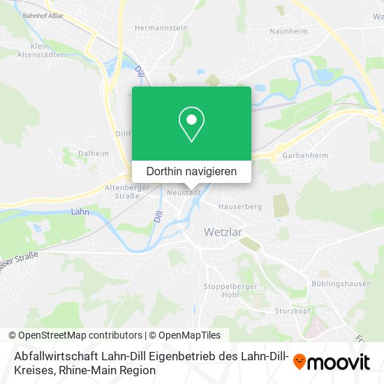 Abfallwirtschaft Lahn-Dill Eigenbetrieb des Lahn-Dill-Kreises Karte