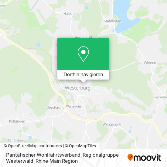Paritätischer Wohlfahrtsverband, Regionalgruppe Westerwald Karte