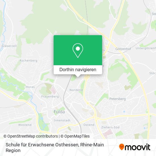 Schule für Erwachsene Osthessen Karte