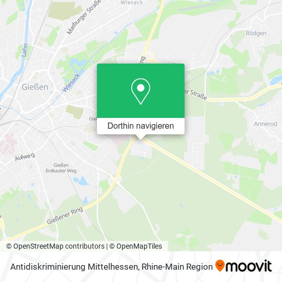 Antidiskriminierung Mittelhessen Karte