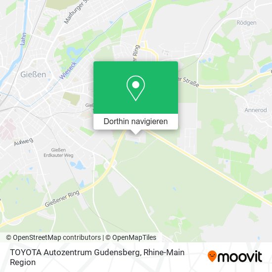 TOYOTA Autozentrum Gudensberg Karte