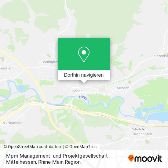 Mpm Management- und Projektgesellschaft Mittelhessen Karte