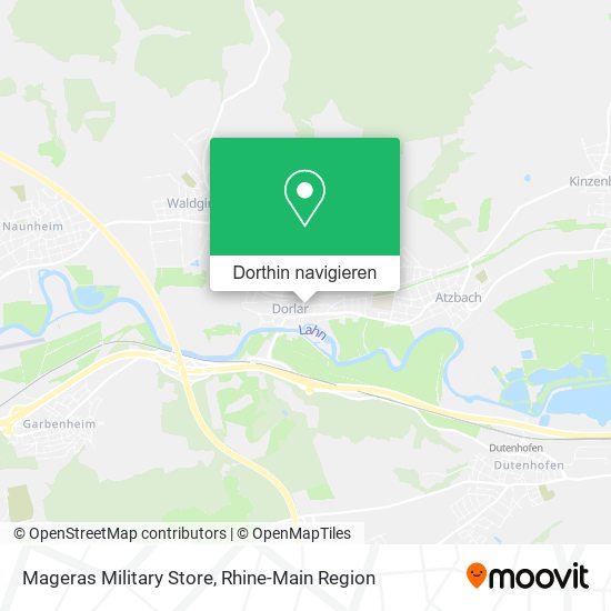Mageras Military Store Karte