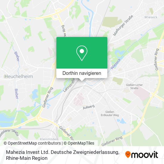 Mahezia Invest Ltd. Deutsche Zweigniederlassung Karte