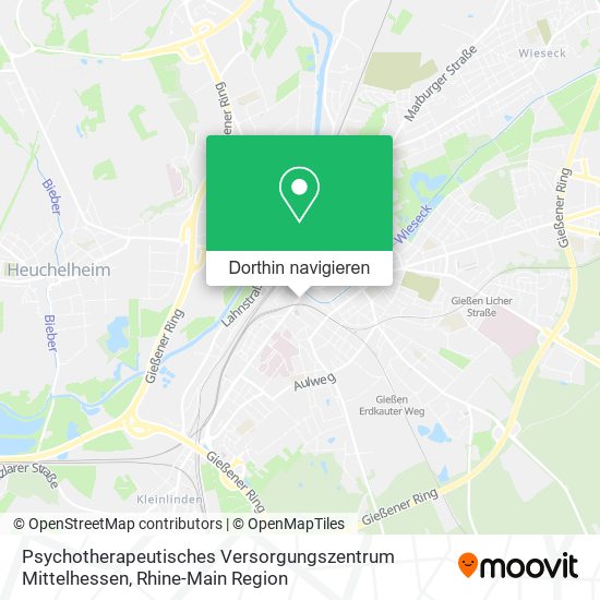 Psychotherapeutisches Versorgungszentrum Mittelhessen Karte