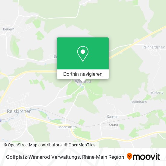 Golfplatz-Winnerod Verwaltungs Karte