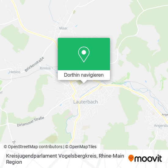 Kreisjugendparlament Vogelsbergkreis Karte