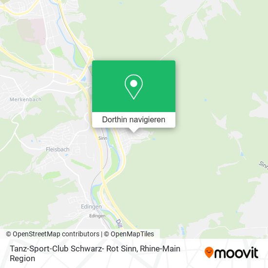Tanz-Sport-Club Schwarz- Rot Sinn Karte